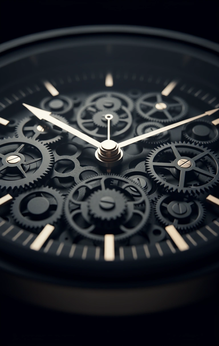 Detail precízneho mechanizmu